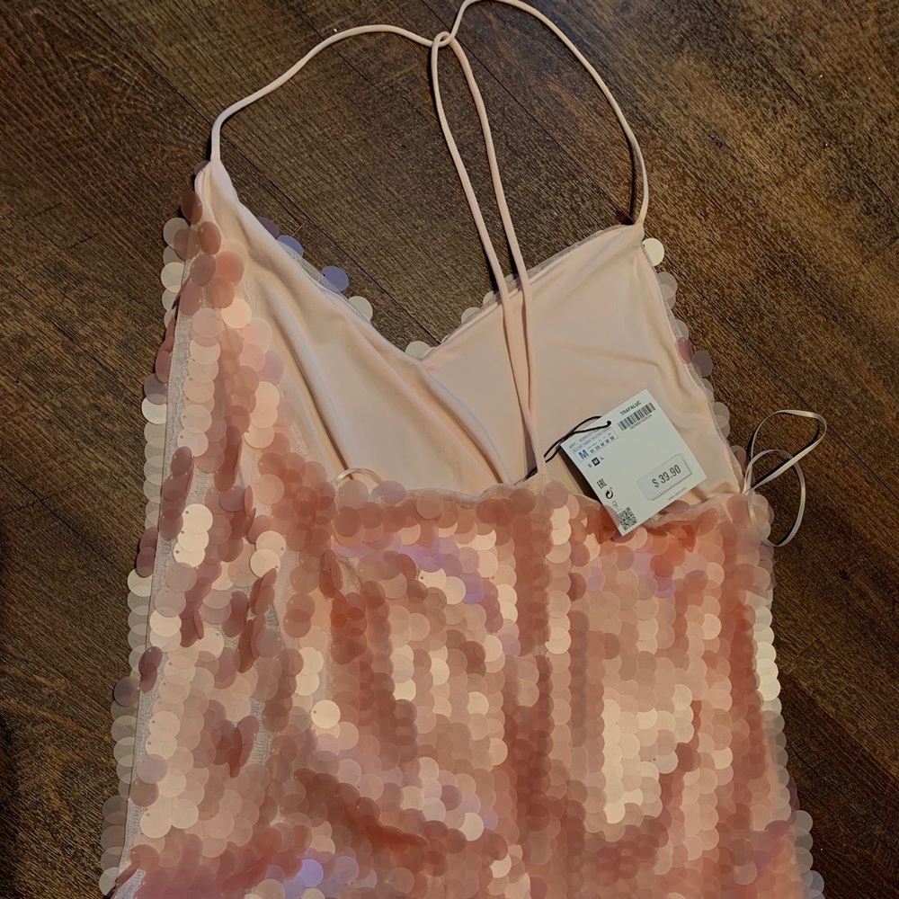 Sequined mini dress